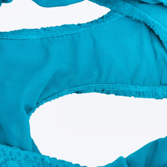 Torrid 2X Bikini Set High Neck Crochet Top & High-Rise Crochet Swim Bottom - Picture 10 of 13